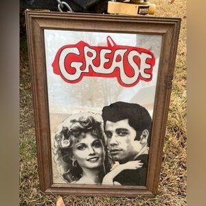 Vintage 1970s Grease Movie-Large Carnival Mirror